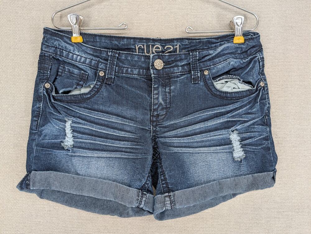 Rue 21 Blue Shorts Size 7/8 Stretch -1025F116